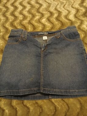 St. John's Bay Classic Denim Skirt - Blue